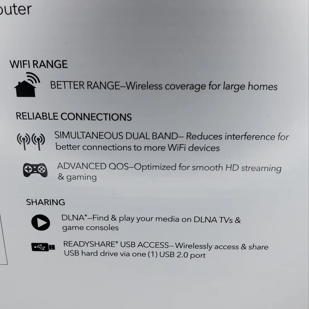 WiFi Router NETGEAR AC2000 (R6850) Wifi5 - Picture 10 of 12